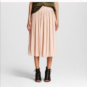 Pleated Midi Skirt Who What Wear for Target Small